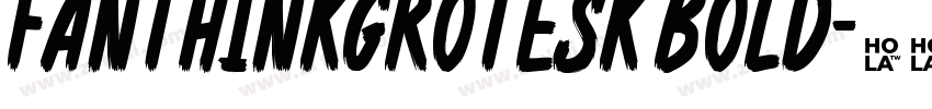 FanThinkGrotesk Bold字体转换